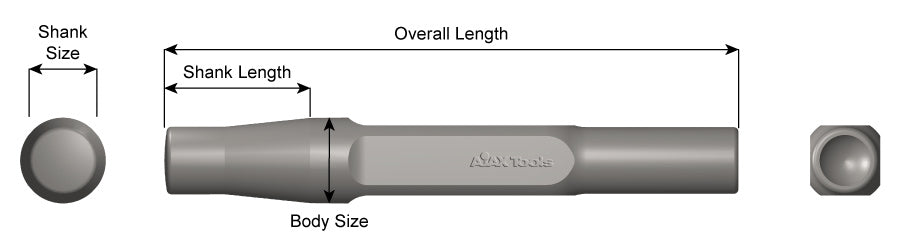 Ajax Tool Works, Model 298, 7-1/2" Jumbo Shank Drift Pin Driver