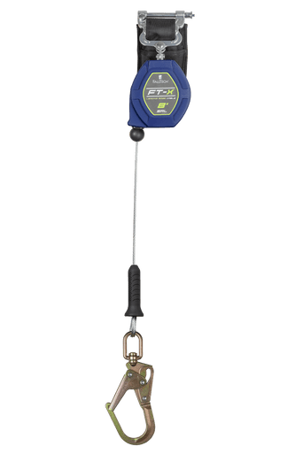 82808SP0 FT-X Class 2 Leading Edge SRL, 8' Cable, Single-leg with Steel Mini Rebar Hook