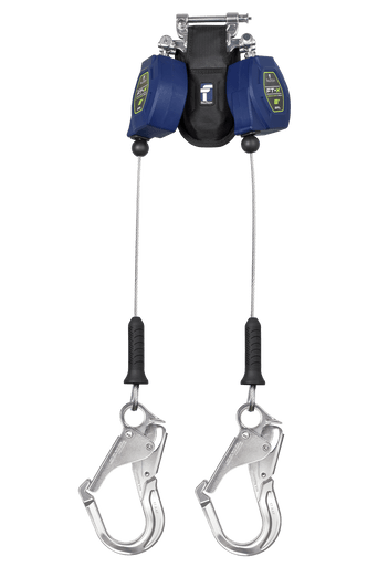 82808TP5 FT-X Class 2 Leading Edge SRL, 8' Cable,  Twin-leg with Aluminum Rebar Hooks